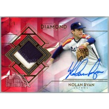 Nolan Ryan 2020 Topps Diamond Icons Red Patch Autograph Card #SPA-NRY 3/5