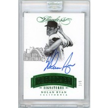 Nolan Ryan 2017 Panini Flawless Legendary Emerald Autograph Card #LS-NR3 2/5