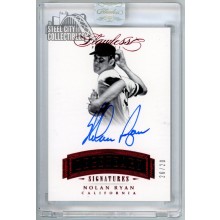 Nolan Ryan 2017 Panini Flawless Ruby Legendary Autograph Card #LS-NR3 20/20