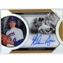 Nolan Ryan 2020 Topps Five Star Pentamerous Penmanship Autograph Card #PP-NR 4/5