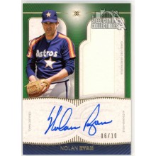 Nolan Ryan 2021 Topps Definitive Green Patch Autograph Card #DARC-NR 06/10