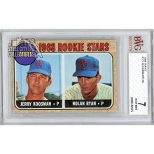 Nolan Ryan 1968 Topps Baseball Rookie Card #177 BVG 7