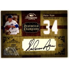 Nolan Ryan 2005 Donruss Timeless Treasures Patch Autograph Card #SC-1 04/34