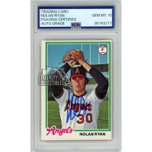 Nolan Ryan 1978 Topps Autograph Card #400 PSA/DNA 10
