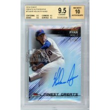 Nolan Ryan 2016 Topps Finest Greats Autograph Card #FGA-NR 7/60 BGS 9.5