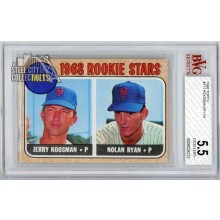 Nolan Ryan 1968 Topps Baseball Rookie Card #177 BVG 5.5