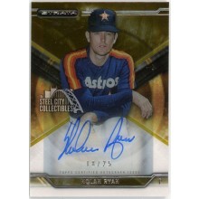 Nolan Ryan 2015 Topps Strata Autograph Card #SA-NR 18/25