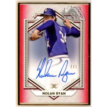 Nolan Ryan 2022 Topps Definitive Red Framed Autograph Card #DCFA-NR 1/1