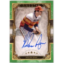 Nolan Ryan 2018 Topps Five Star Green Autograph Card #FSA-NR 3/15