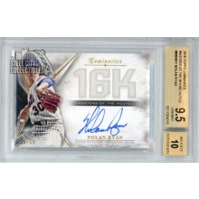 Nolan Ryan 2018 Topps Luminaries Masters of the Mound Autograph Card #MM-NRY 5/15 BGS 9.5