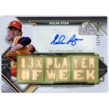 Nolan Ryan 2021 Topps Triple Threads Triple Relic Autograph Card #TTAR-NRY 03/27
