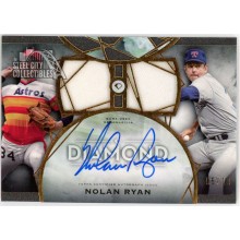 Nolan Ryan 2022 Topps Diamond Icons Dual Team Jersey Autograph Card #SPDT-NR 5/10