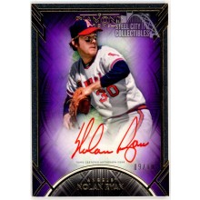 Nolan Ryan 2021 Topps Diamond Icons Purple Red Ink Autograph Card #RI-NRY 09/10