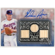 Nolan Ryan 2021 Topps Sterling Strikes Blue Triple Relic Autograph Card 09/10