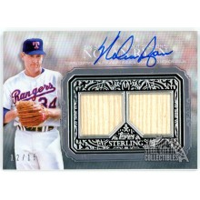 Nolan Ryan 2021 Topps Sterling Strikes Dual Relic Autograph Card #STAR-NRY 12/15