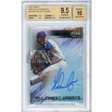 Nolan Ryan 2016 Topps Finest Greats Autograph Card #FGA-NR 21/60 BGS 9.5
