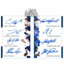Ryan, Rodriguez, Beltre, etc. 2019 Panini NT Rivals 8 Autograph Booklet Card 4/5