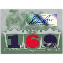 Nolan Ryan 2007 Topps Triple Threads Plate Triple Patch Auto Card #TTRA42 1/1