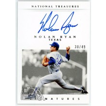 Nolan Ryan 2021 Panini National Treasures Autograph Card #RS-NR 30/49