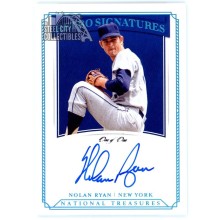 Nolan Ryan 2019 Panini National Treasures Retro Platinum Autograph Card 1/1