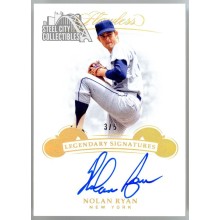 Nolan Ryan 2019 Panini Flawless Legendary Holo Gold Autograph Card #LS-NR3 3/5
