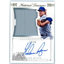 Nolan Ryan 2015 Panini National Treasures Silhouette Patch Auto Card #40 12/15