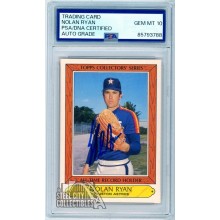 Nolan Ryan 1985 Topps Collector's Series Autograph Card #32 PSA/DNA 10