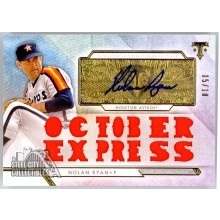 Nolan Ryan 2018 Topps Triple Threads Triple Patch Autograph Card #TTAR-NR2 15/18