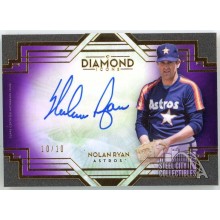 Nolan Ryan 2021 Topps Diamond Icons Purple Autograph Card #DIA-NR 10/10