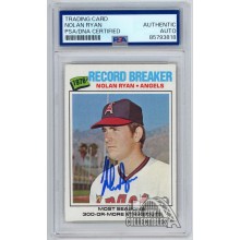 Nolan Ryan 1977 Topps '76 Record Breaker Autograph Card #234 PSA/DNA Authentic