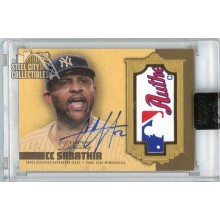 CC Sabathia 2019 Topps Dynasty Laundry Tag Patch Autograph Card #DAP-CC6 1/1