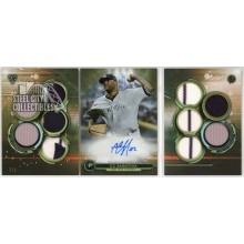 CC Sabathia 2019 Topps Triple Threads Deca Patch Autograph Booklet Card #DAR-CS 2/5