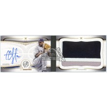 CC Sabathia 2021 Topps Definitive Patch Autograph Booklet Card #DAPB-CC 1/5