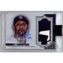 CC Sabathia 2019 Topps Dynasty Dynastic Data Patch Autograph Card #DAP-CC5 5/5