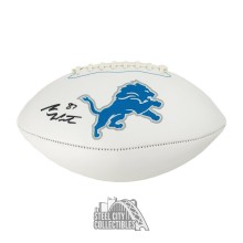 Sam LaPorta Autographed Detroit Lions White Panel Football - BAS