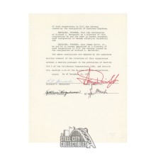 Sammy Davis Jr Autographed 1974 Alto Music Company Contract - PSA/DNA LOA