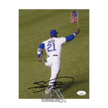Sammy Sosa Autographed Chicago 8x10 Baseball Photo - JSA (American Flag)