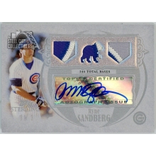 Ryne Sandberg 2007 Topps Sterling Triple Patch Autograph Card #3SMA-103 1/1