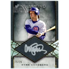 Ryne Sandberg 2022 Topps Diamond Icons Silver Ink Auto Card #SI-RS 25/25