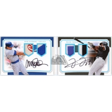 Ryne Sandberg Frank Thomas 2017 Panini National Treasures Patch Autograph Booklet Card #SDMB-RT 1/1