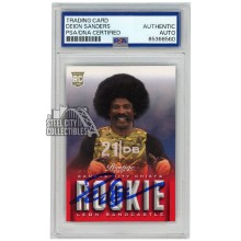 Deion Sanders 2013 Panini Prestige Leon Sandcastle Autograph Card #301 PSA/DNA
