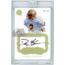 Deion Sanders 2017 Panini Flawless Collegiate Premium Ink Gold Auto 2/10