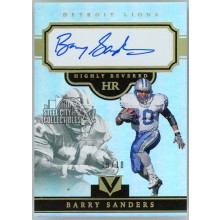 Barry Sanders 2017 Panini Vertex Highly Revered Autograph Card #HR-BS 10/10