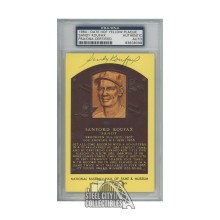 Sandy Koufax Autographed Hall of Fame Postcard - PSA/DNA (83838099)