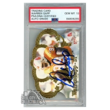 Warren Sapp 1995 Pacific Crown Royale Autograph Rookie Card #92 PSA/DNA 10