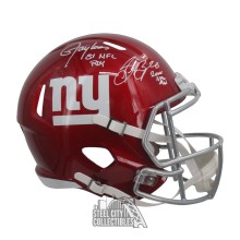 Saquon Barkley Lawrence Taylor Autographed New York Flash Replica Full Size Football Helmet - BAS