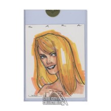 Sara Underwood 2008 Benchwarmer Oversize Box Topper Sketch Card 1/1