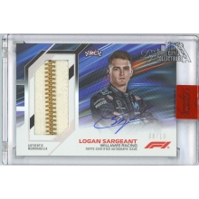 Logan Sargeant 2023 Topps Dynasty F1 Suit Zipper Relic Rookie Autograph Card #DAF-LSG 8/10