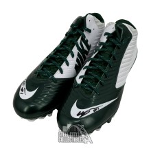 Sauce Gardner Autographed Nike Green and White Football Cleats - BAS