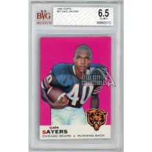 Gale Sayers 1969 Topps Football Card #51 BVG 6.5